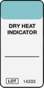 Imprinted square label blue